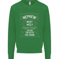 Father's Day No 1 Nephew Man Myth Legend Kids Sweatshirt Jumper Irish Green