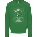 Father's Day No 1 Nephew Man Myth Legend Kids Sweatshirt Jumper Irish Green