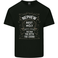 Father's Day No 1 Nephew Man Myth Legend Kids T-Shirt Childrens Black