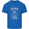 Father's Day No 1 Nephew Man Myth Legend Kids T-Shirt Childrens Royal Blue