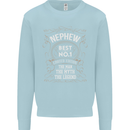 Father's Day No 1 Nephew Man Myth Legend Mens Sweatshirt Jumper Light Blue