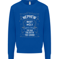 Father's Day No 1 Nephew Man Myth Legend Mens Sweatshirt Jumper Royal Blue