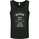 Father's Day No 1 Nephew Man Myth Legend Mens Vest Tank Top Black