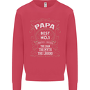 Father's Day No 1 Papa Man Myth Legend Mens Sweatshirt Jumper Heliconia