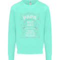 Father's Day No 1 Papa Man Myth Legend Mens Sweatshirt Jumper Peppermint