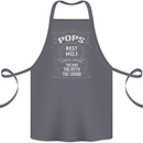 Father's Day No 1 Pops Man Myth Legend Cotton Apron 100% Organic Steel