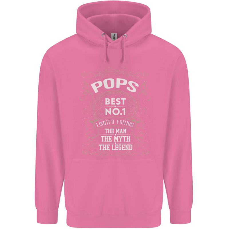 Father's Day No 1 Pops Man Myth Legend Mens 80% Cotton Hoodie Azelea