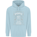 Father's Day No 1 Pops Man Myth Legend Mens 80% Cotton Hoodie Light Blue