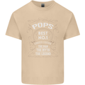 Father's Day No 1 Pops Man Myth Legend Mens Cotton T-Shirt Tee Top Sand
