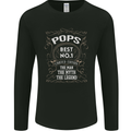 Father's Day No 1 Pops Man Myth Legend Mens Long Sleeve T-Shirt Black