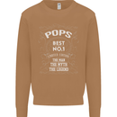 Father's Day No 1 Pops Man Myth Legend Mens Sweatshirt Jumper Caramel Latte
