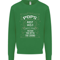 Father's Day No 1 Pops Man Myth Legend Mens Sweatshirt Jumper Irish Green
