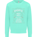 Father's Day No 1 Pops Man Myth Legend Mens Sweatshirt Jumper Peppermint