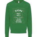 Father's Day No 1 Son Man Myth Legend Funny Kids Sweatshirt Jumper Irish Green
