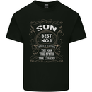 Father's Day No 1 Son Man Myth Legend Funny Kids T-Shirt Childrens Black