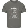 Father's Day No 1 Son Man Myth Legend Funny Kids T-Shirt Childrens Charcoal
