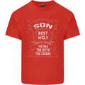 Father's Day No 1 Son Man Myth Legend Funny Kids T-Shirt Childrens Red