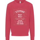 Father's Day No 1 Stepdad Step Dad Funny Mens Sweatshirt Jumper Heliconia