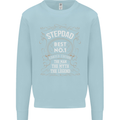 Father's Day No 1 Stepdad Step Dad Funny Mens Sweatshirt Jumper Light Blue