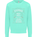 Father's Day No 1 Stepdad Step Dad Funny Mens Sweatshirt Jumper Peppermint