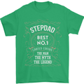 Father's Day No 1 Stepdad Step Dad Funny Mens T-Shirt Cotton Gildan Irish Green