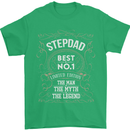 Father's Day No 1 Stepdad Step Dad Funny Mens T-Shirt Cotton Gildan Irish Green
