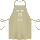 Father's Day No 1 Uncle Man Myth Legend Cotton Apron 100% Organic Khaki