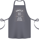 Father's Day No 1 Uncle Man Myth Legend Cotton Apron 100% Organic Steel