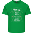Father's Day No 1 Uncle Man Myth Legend Mens Cotton T-Shirt Tee Top Irish Green