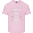 Father's Day No 1 Uncle Man Myth Legend Mens Cotton T-Shirt Tee Top Light Pink