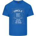 Father's Day No 1 Uncle Man Myth Legend Mens Cotton T-Shirt Tee Top Royal Blue