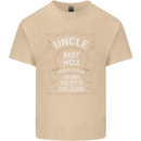Father's Day No 1 Uncle Man Myth Legend Mens Cotton T-Shirt Tee Top Sand