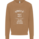 Father's Day No 1 Uncle Man Myth Legend Mens Sweatshirt Jumper Caramel Latte