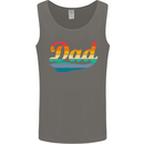 Father's Day Retro Dad Swoosh Mens Vest Tank Top Charcoal