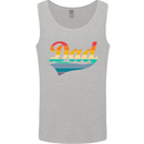 Father's Day Retro Dad Swoosh Mens Vest Tank Top Sports Grey