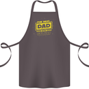 Father's Day The Best Dad in the Galaxy Cotton Apron 100% Organic Dark Grey