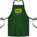 Father's Day The Best Dad in the Galaxy Cotton Apron 100% Organic Forest Green