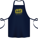 Father's Day The Best Dad in the Galaxy Cotton Apron 100% Organic Navy Blue