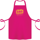 Father's Day The Best Dad in the Galaxy Cotton Apron 100% Organic Pink