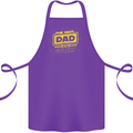 Father's Day The Best Dad in the Galaxy Cotton Apron 100% Organic Purple