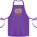 Father's Day The Best Dad in the Galaxy Cotton Apron 100% Organic Purple