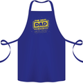 Father's Day The Best Dad in the Galaxy Cotton Apron 100% Organic Royal Blue
