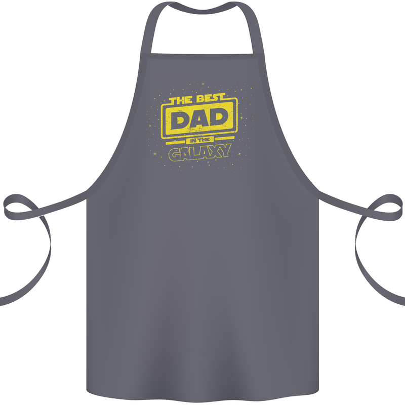 Father's Day The Best Dad in the Galaxy Cotton Apron 100% Organic Steel