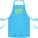 Father's Day The Best Dad in the Galaxy Cotton Apron 100% Organic Turquoise