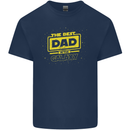 Father's Day The Best Dad in the Galaxy Mens Cotton T-Shirt Tee Top Navy Blue