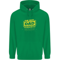 Father's Day The Best Dad in the Galaxy Mens Hoodie Irish Green