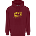 Father's Day The Best Dad in the Galaxy Mens Hoodie Maroon
