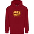 Father's Day The Best Dad in the Galaxy Mens Hoodie Red
