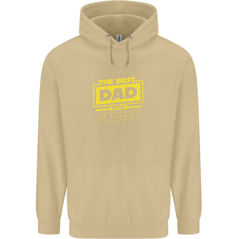 Father's Day The Best Dad in the Galaxy Mens Hoodie Sand
