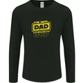 Father's Day The Best Dad in the Galaxy Mens Long Sleeve T-Shirt Black